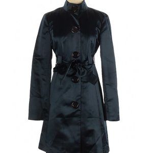 Michael Kors Trench Coat, size small, Petite, Navy Blue, Beautiful